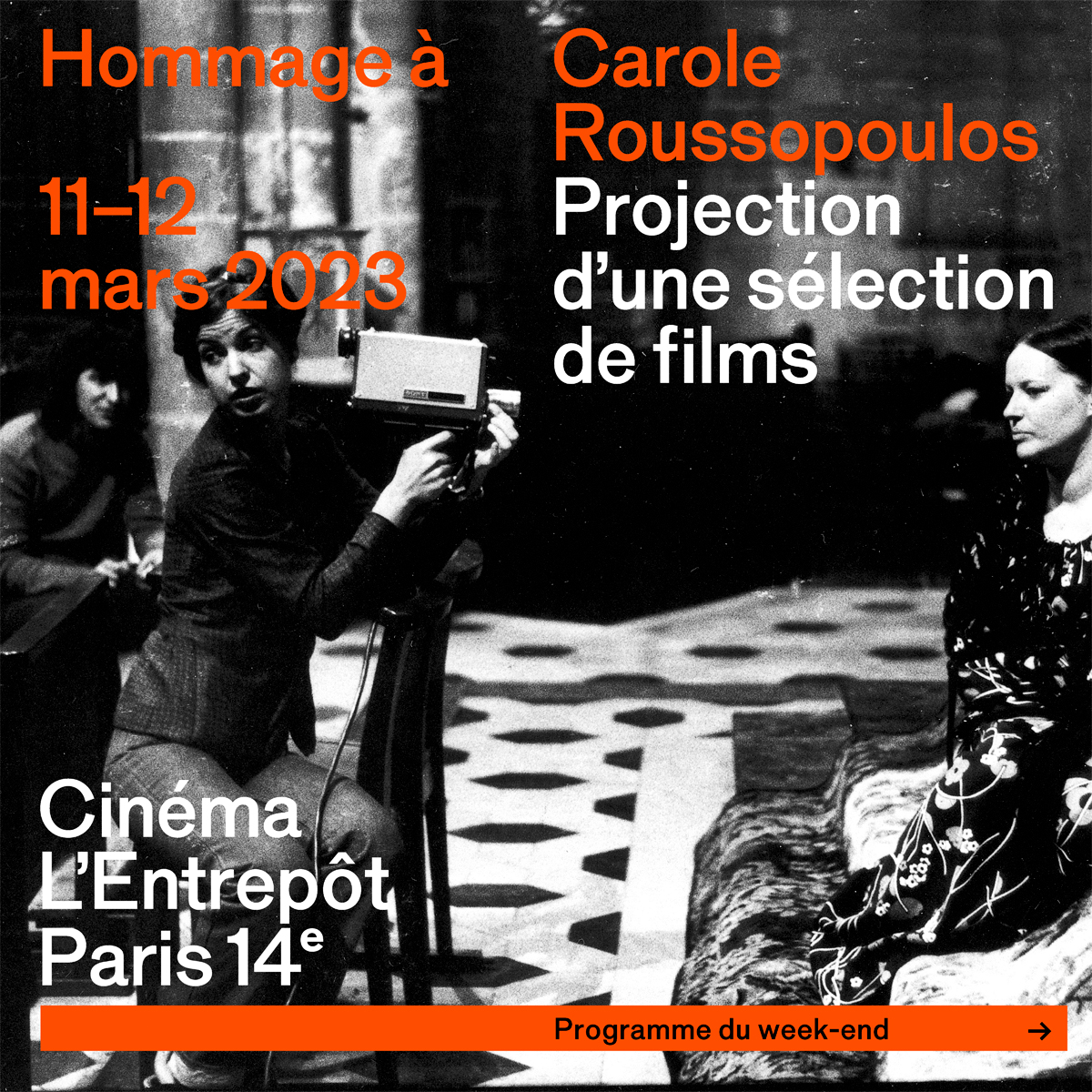 Une programmation exceptionnelle de films de Carole Roussopoulos à l’Entrepôt les 10-11 & 12 mars 2023